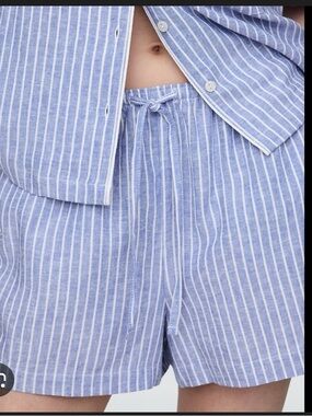 GAP linen blend PJ shorts